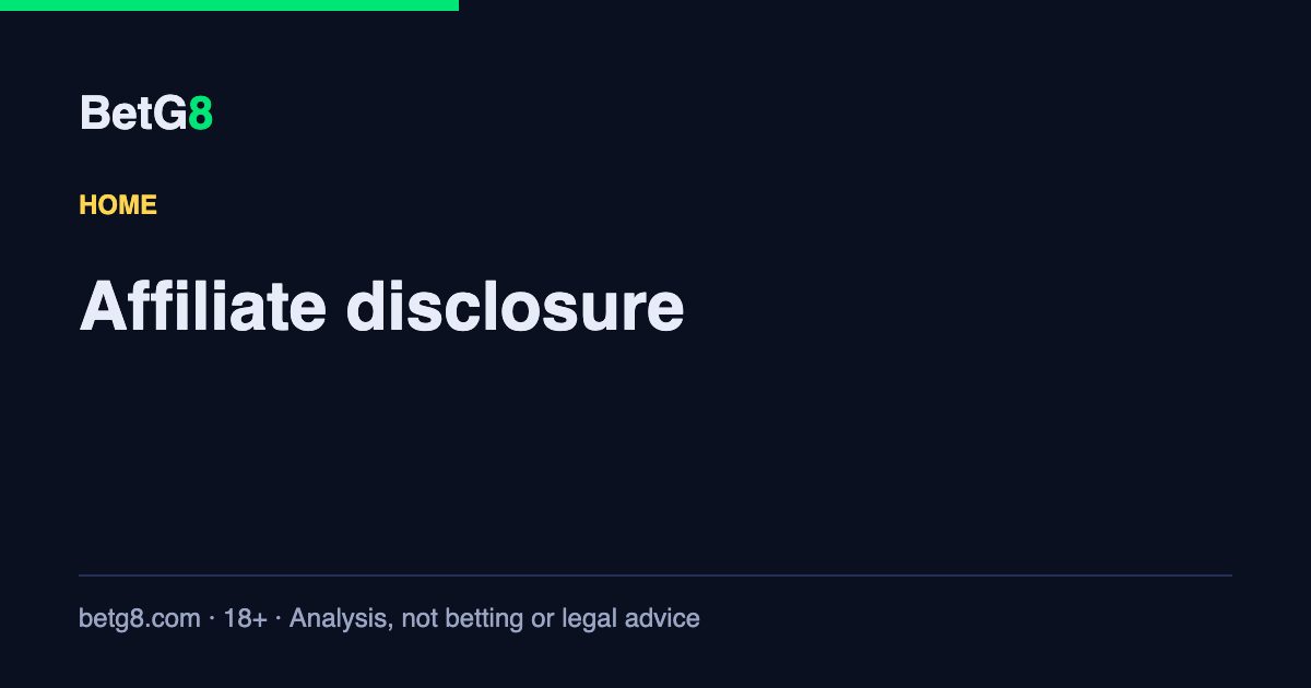 Affiliate disclosure