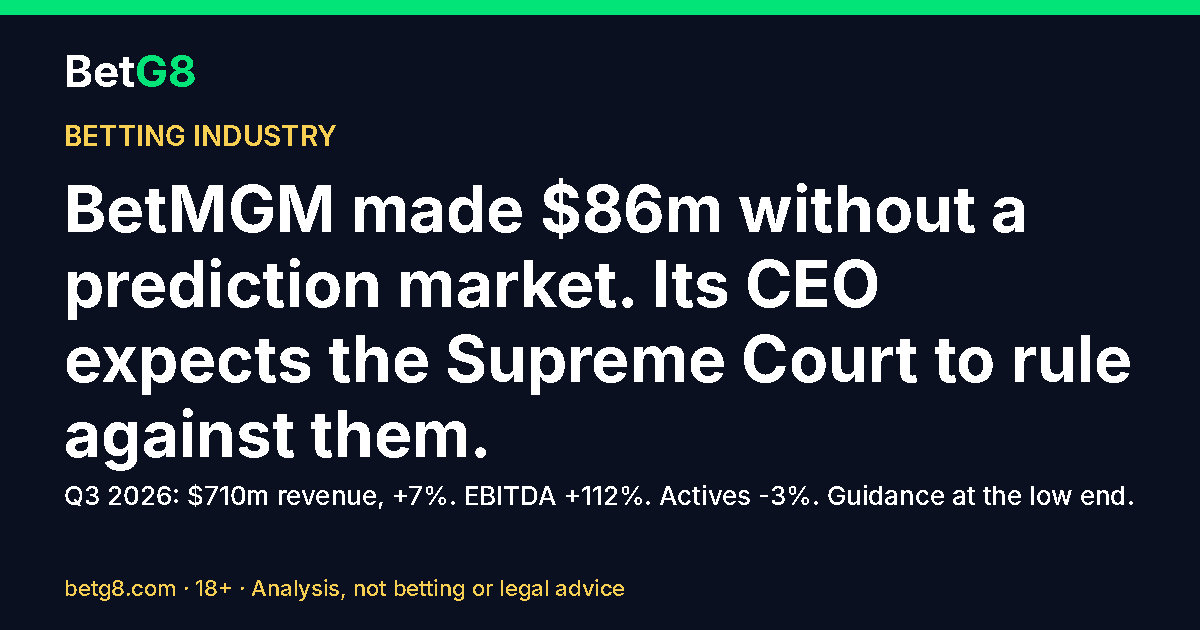 BetMGM Q3 2026 results and the Supreme Court prediction market case