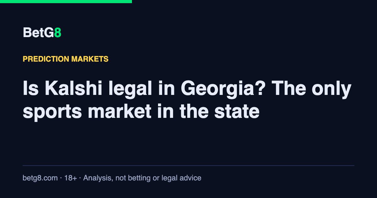 Is Kalshi legal in Georgia? The only sports market in the state