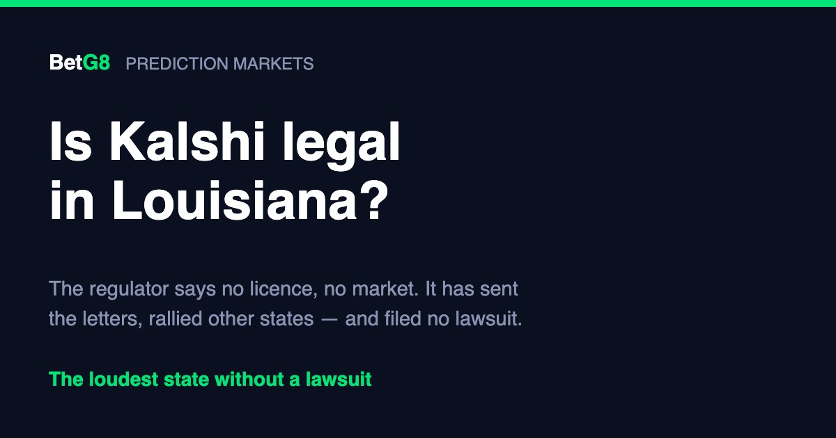 Is Kalshi legal in Louisiana?