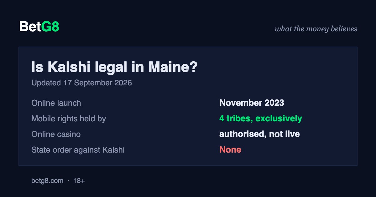 Is Kalshi legal in Maine