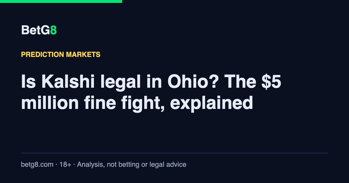 Is Kalshi legal in Ohio? The $5 million fine fight, explained