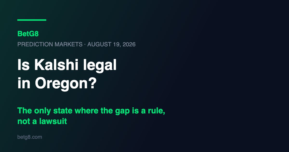Is Kalshi legal in Oregon? The only state where the gap is a rule