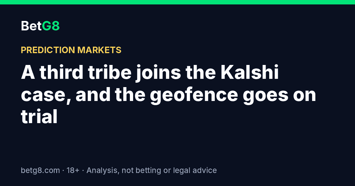 Kalshi tribal lawsuit: Buena Vista Rancheria joins, geofence dispute, November 4 hearing