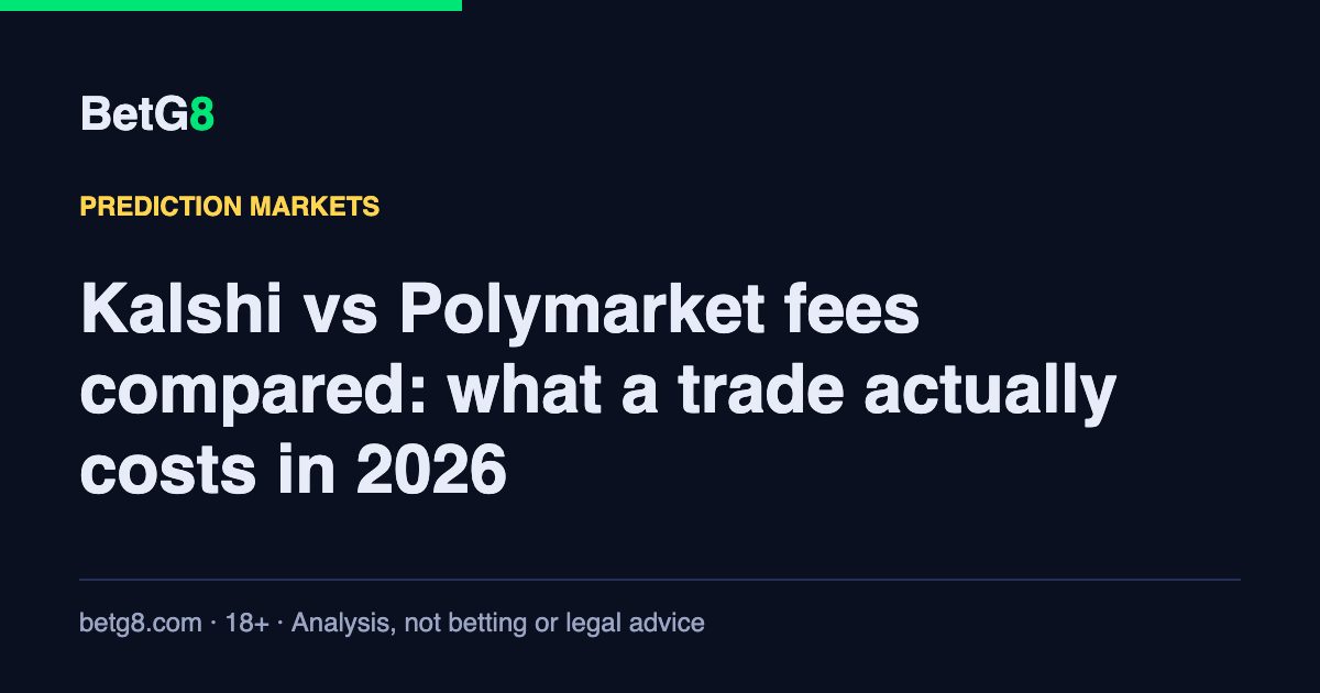 Kalshi vs Polymarket fees compared: what a trade actually costs in 2026