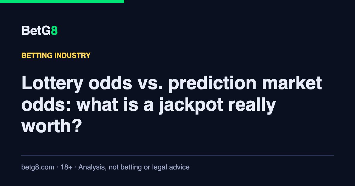 Lottery odds vs. prediction market odds: what is a jackpot really worth?