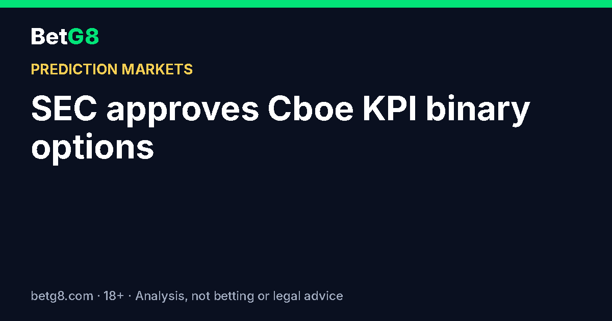 SEC approves Cboe KPI binary options, Robinhood first, 23 companies