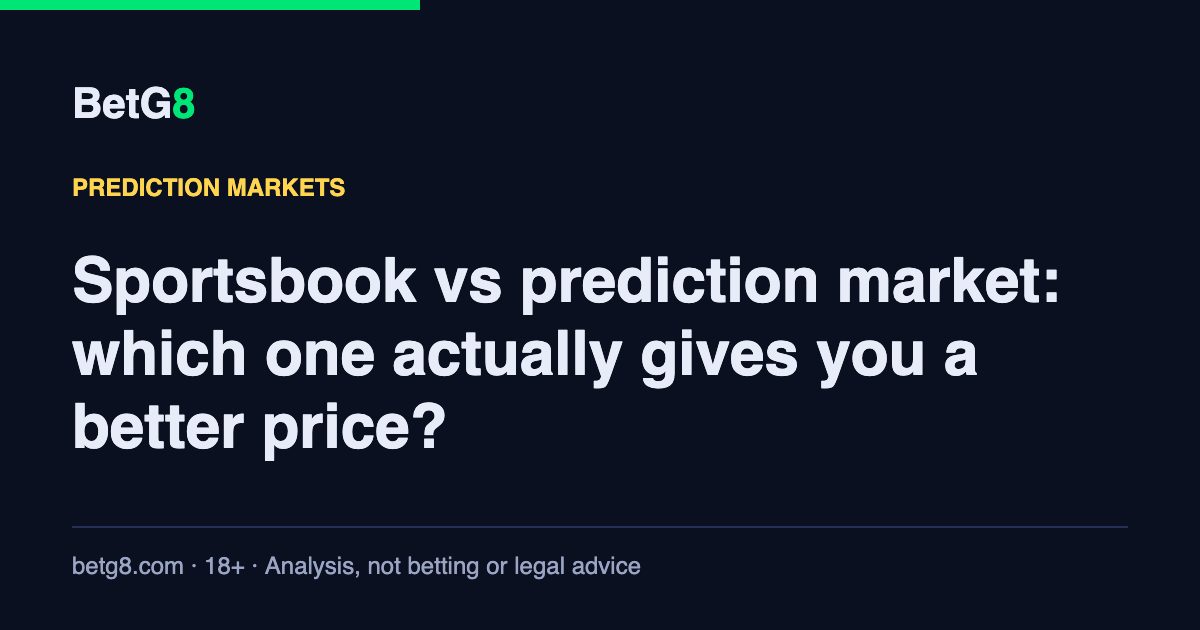Sportsbook vs prediction market