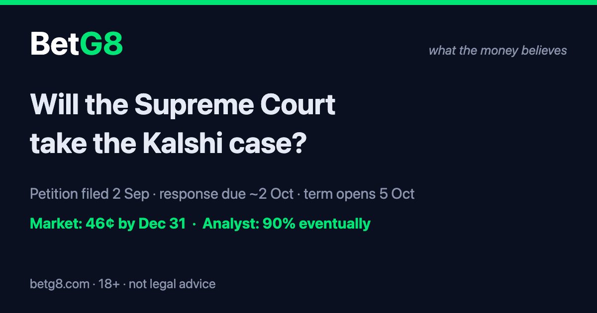Will the Supreme Court take the Kalshi case?