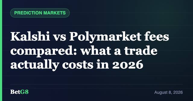 Kalshi vs Polymarket fees compared: what a trade actually costs in 2026