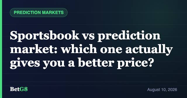 Sportsbook vs prediction market: which one actually gives you a better price?