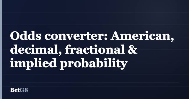 Odds converter tool
